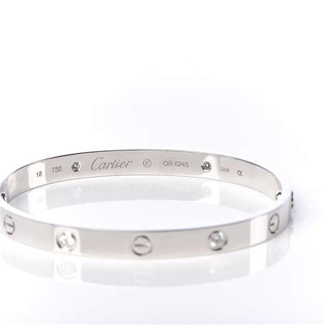 cartier white gold diamond necklace price|cartier bracelet white gold price.